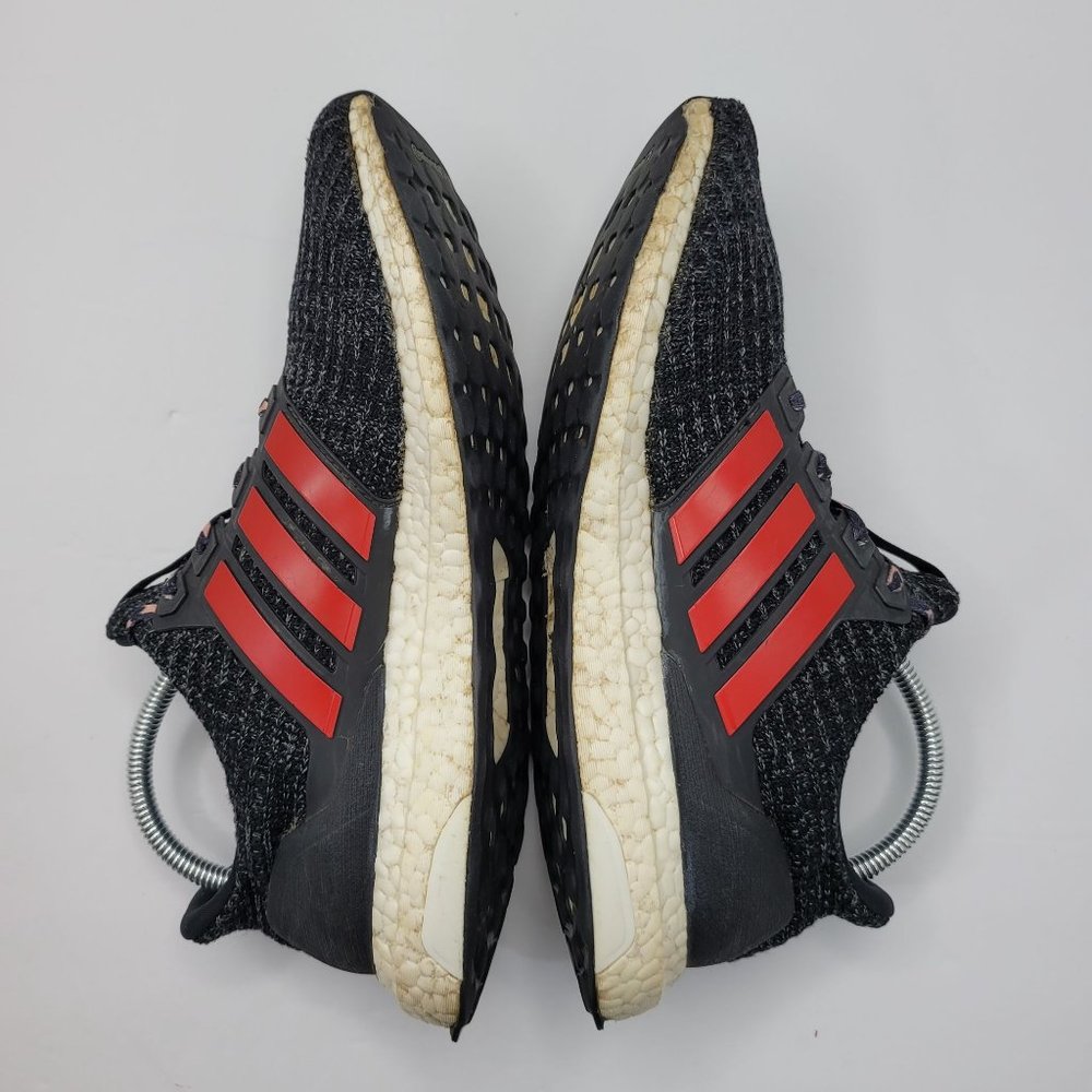 Adidas Ultra Boost 4.0 2018 Men's Black Red Running Shoes F35231 US Size 9 - Picture 6 of 8